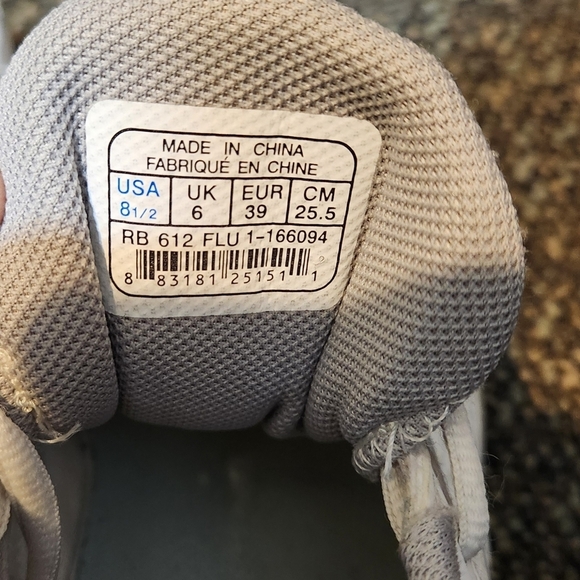 Reebok White Athletic Shoes with Breathable Mesh and Cushioned Midsole - Picture 5 of 6